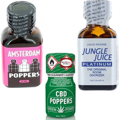 Jungle Juice Poppers CBD Amsterdam mix pack 3 x 24 ml