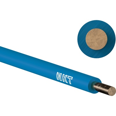 NKT CY H07V-U 6 modrý 1 m