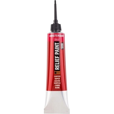 Amsterdam Relief Paint 20 ml | měděná – Zboží Mobilmania