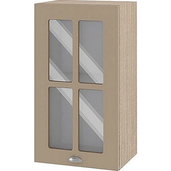 Image 1 of ИРИМ Горен кухненски шкаф витрина Сити МФ-Капучино мат-11-102 40 см