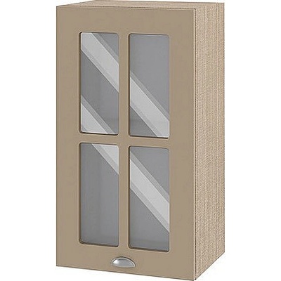 ИРИМ Горен кухненски шкаф витрина Сити МФ-Капучино мат-11-102 40 см