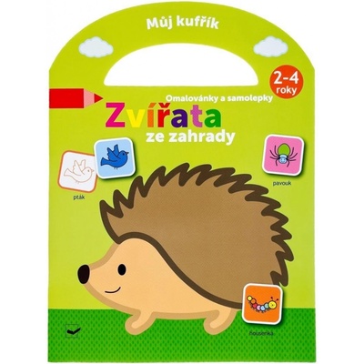 Můj kufřík Omalovánky a samolepky Zvířata ze zahrady – Zboží Dáma
