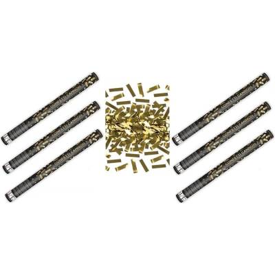 Konfety 60cm ZLATÉ METALICKÉ