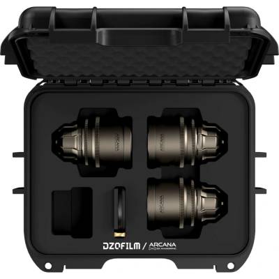 DZOFILM Arcana 32/45/75mm T2.1 Full-frame 1.5X Hybrid Anamorphic Prime 3-Lens Set (PL mount, meter)