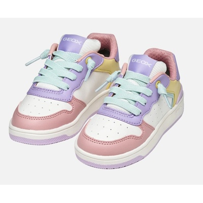 Geox dievčenské tenisky J Washiba Lilac / Yellow
