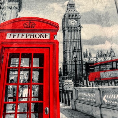 Babysoft vzorovaný 200cm Panel - London
