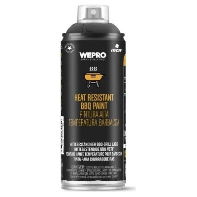 Tepelne odolná farba na grily WEPRO EX014PR0011 čierna 400 ml