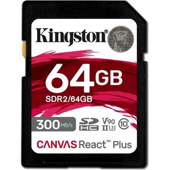 Kingston Canvas React SDXC 64GB UHS-II (KIN-SDR2-64GB)