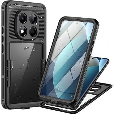 ShellBox Водоустойчив калъф за Xiaomi Redmi Note 15 Pro 5G - Waterproof IP68 Case - ShellBox - Черен