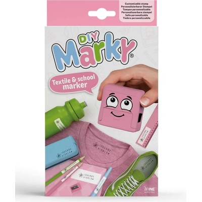 COLOP Razítko na textil Marky růžová černý polštářek puzzle – Sleviste.cz
