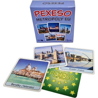 CreativeToys Pexeso v krabičke Metropoly Európy