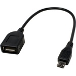  Адаптер от microUSB към женско USB за мобилни устройства - Micro USB OTG Adapter (30 cm)