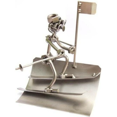 Kovová figurka Sjezdař 17 cm