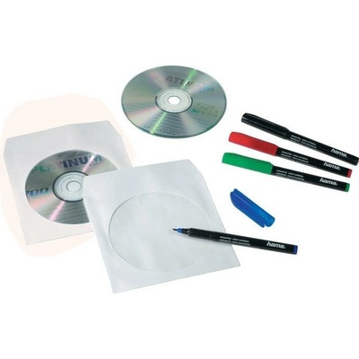 Obálky na CD / DVD - 100 ks / bílá