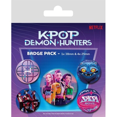 Pyramid International Sada placek KPop Demon Hunters (5 ks) – Hledejceny.cz