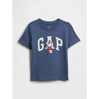 Baby tričko Gap & Peanuts Snoopy Tmavě modrá