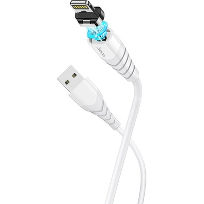 Hoco X63 Magnetický USB-A/Lightning pro iPhone a iPad, bílý
