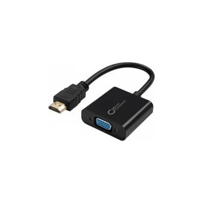 MicroConnect Adapter HDMI - VGA M/F, Black HDMVGA1B, HDMI Type A (Standard), VGA (D-Sub), Male, Female, 1920 x 1080 pixels, 60 Hz
