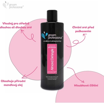 Groom Professional Almond Detangle mandlový šampon pro psy 1 l