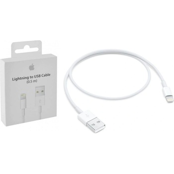 Apple ME291ZM/A iPhone Lightning Datový, 0,5m, bílý