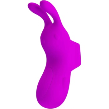 Pretty Love Bunny - вибратор за пръсти със заешки уши (лилав)