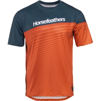 Horsefeathers Велосипедна тениска Quantum - бензин/оранжево HORSEFEATHERS Horsefeathers | Sin | МЪЖЕ | S