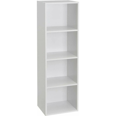 Biela knižnica 30x106x24 cm Cube – Casa Selección