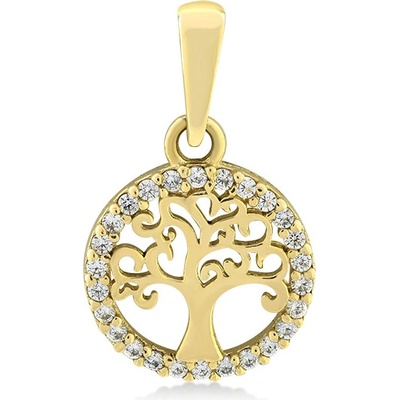 Lillian Vassago Zlatý přívěsek se zirkony Strom života LLV31 GP002Y