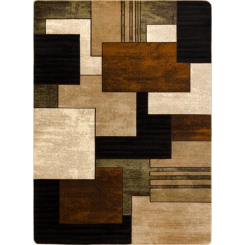 Nej-koberce Royal 5367 geometrický 3D černý / hnědý