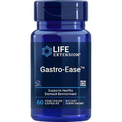 Life Extension Gastro-Ease, Стомашна подкрепа, 60 растителни капсули