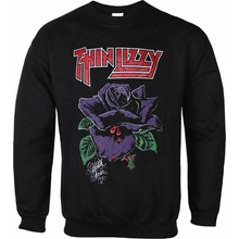 mikina bez kapuce THIN LIZZY BLACK ROSE černá PLASTIC HEAD THL003SWN