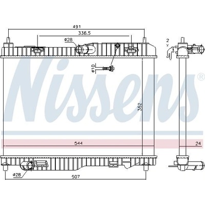 Chladič motoru NISSENS 69233