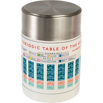 Rex London Детски термос за храна в кремав и сребрист цвят 450 ml Periodic Table - Rex London (29674)