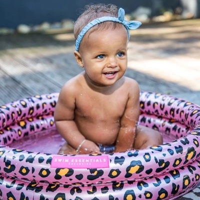 Swim Essentials : Надуваем басейн Ø60см. с две въздушни камери за деца от 1 година - Rose Gold Leopard (SWE-2020SE59)