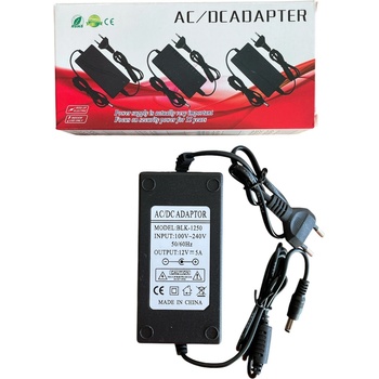 Foxgood Захранващ адаптер 12V 5A за видеонаблюдение BLK-1250 (1806-5a)