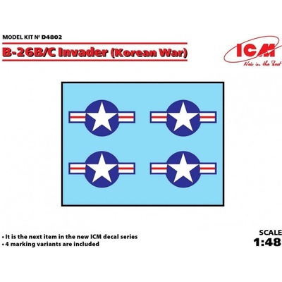 ICM Decal for Douglas B 26B/C Invader Korean War 1:48