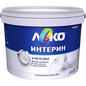Image 1 of ЛЕКО БОЯ ЛЕКО ИНТЕРИН 1л БЯЛ (20-100704)