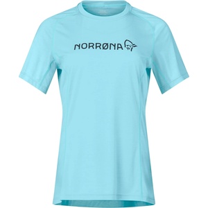 Norrøna Дамска фланелка с къс ръкав за колоездене Norrøna Women's Fjørå Equaliser Lightweight T-Shirt Cycling jersey - Aqua Haze (156-2577-0414)
