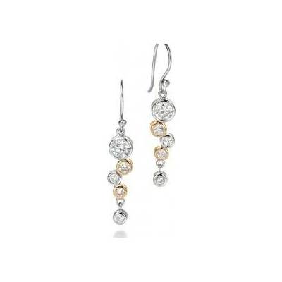 Fiorelli silver Exkluzívní stříbrné náušnice E4128C