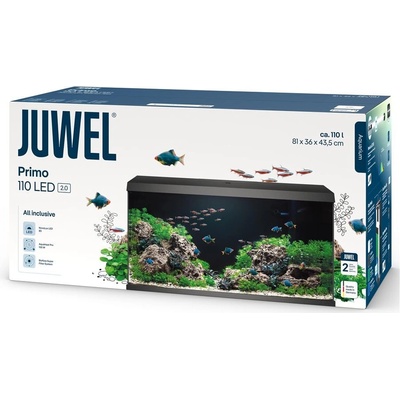 Juwel Primo 110 LED 2.0 akvárium černé 81x43,5x36 cm, 110 l – Sleviste.cz