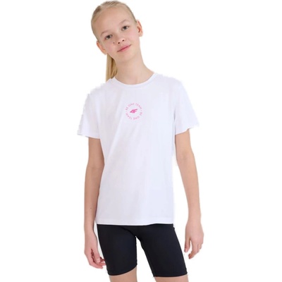 4F JUNIOR TSHIRT FNK F1185 10S WHITE Bílá