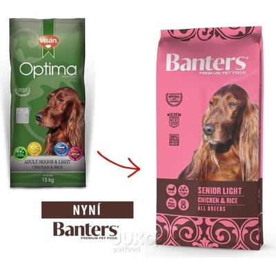 Banters Senior Light Chicken & Rice 15 kg