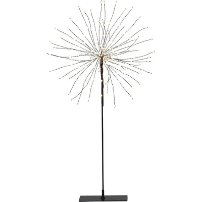 Star trading Papierová hviezda na podstavci Firework 120x LED strieborná
