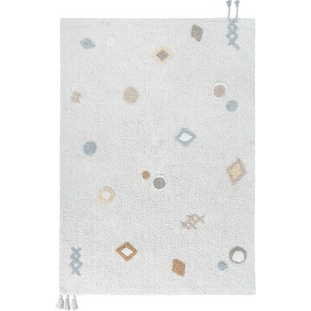 Lorena Canals Кремав ръчно изработен памучен детски килим подходящ за пране 140x200 cm Kim - Lorena Canals (C-KIM)