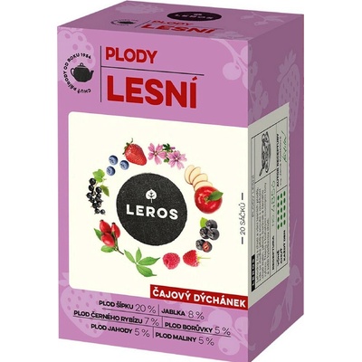 LEROS Čajová chvíľka PLODY LESNÉ bylinný čaj 20 x 2 g