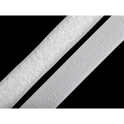 Suchý zip háček + plyš šíře 20 mm - 25m Varianta: 1 bílá, Balení: 25 m