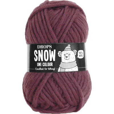 Příze DROPS Snow uni color 95 - kaštanová