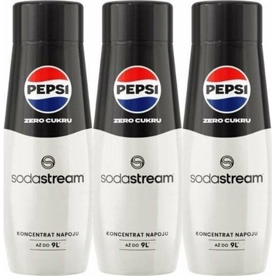 Sodastream Pepsi Zero cukrový sirup 3 x 440 ml