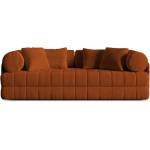 Cosmopolitan Design Теракотен кадифен сгъваем диван 206 cm Kemi - Cosmopolitan Design (COS_3SF_44_F1_KEMI4)