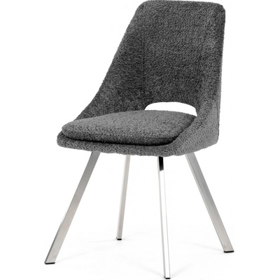 Autronic DCL-W1174 GREY2 šedá látka kovové nohy broušená nerez.